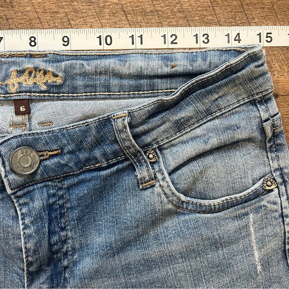 Kut From The Kloth Straight Taper Jeans Womens Size 6 Light Wash Basic Classic - Picture 5 of 9